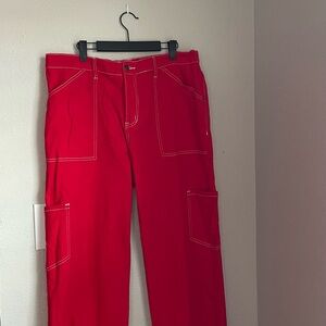 Red Cargo Pants